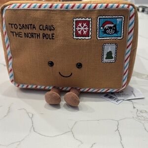 NWT authentic Jellycat 2025 Holiday Plush "letter to Santa"